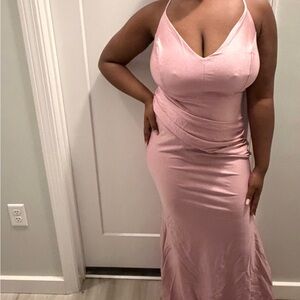 Elegant Pink Women's Dress